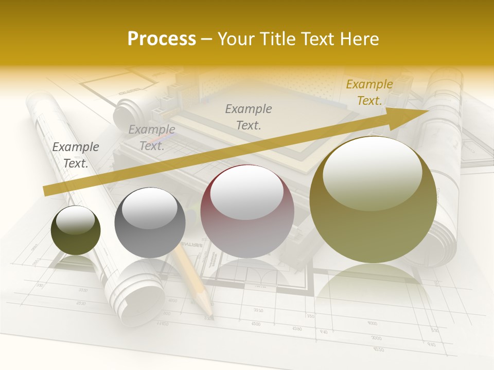D Rendering Office Terrace PowerPoint Template