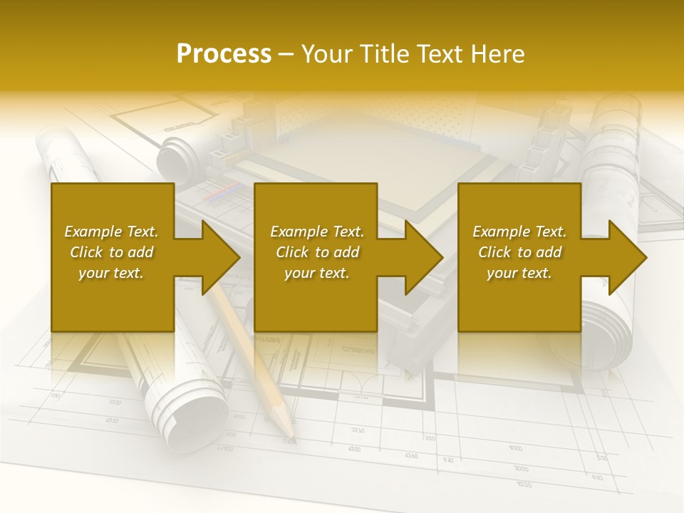 D Rendering Office Terrace PowerPoint Template
