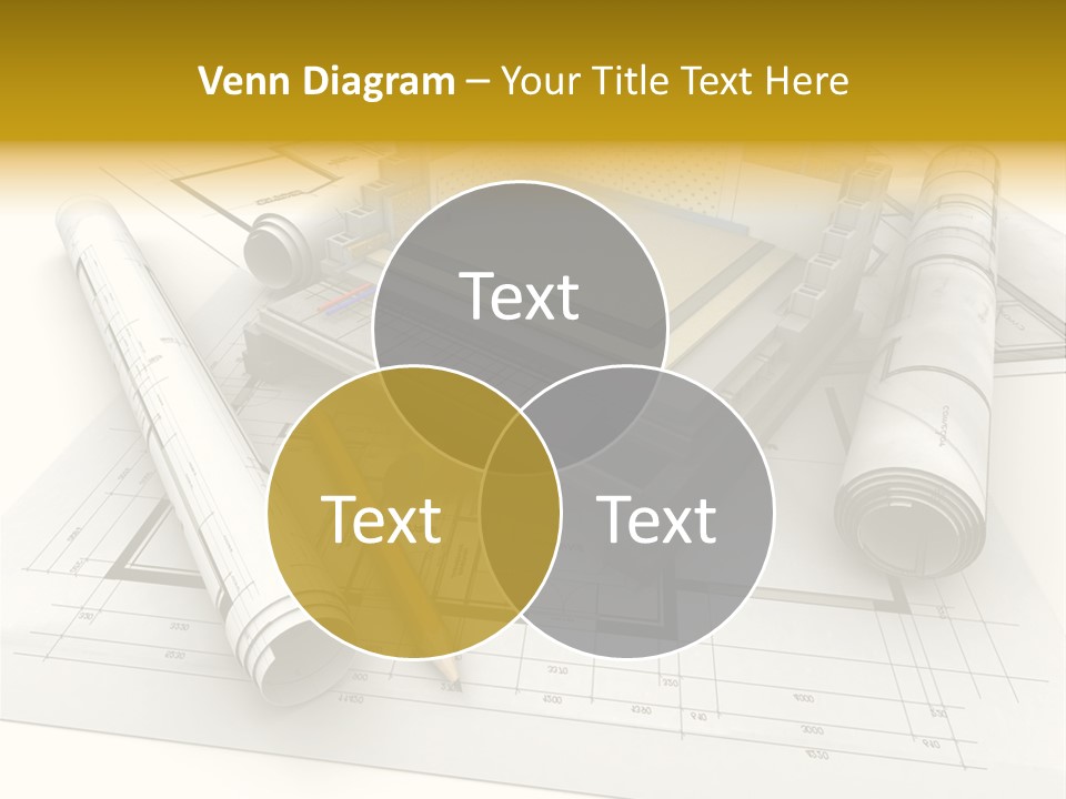 D Rendering Office Terrace PowerPoint Template