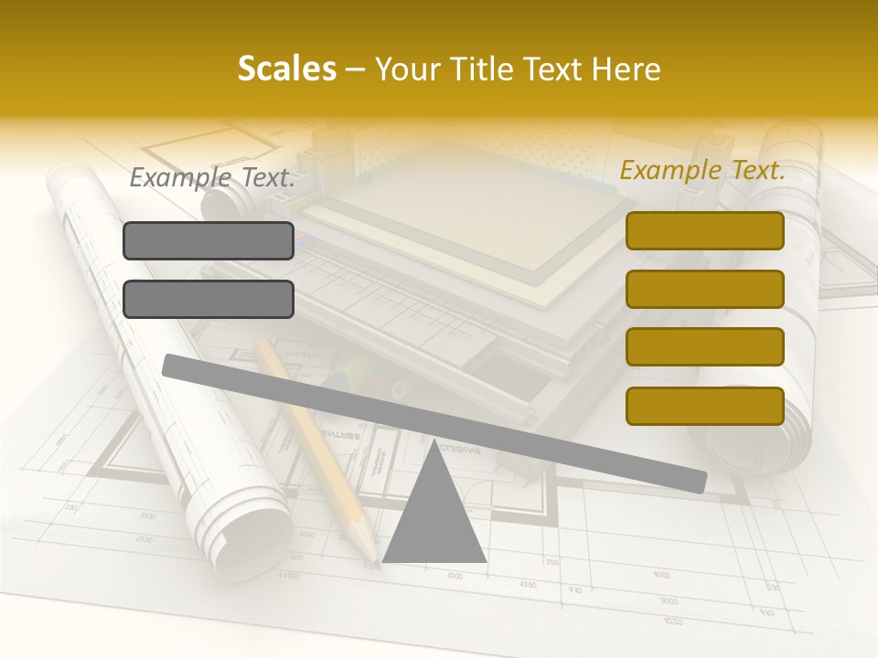D Rendering Office Terrace PowerPoint Template