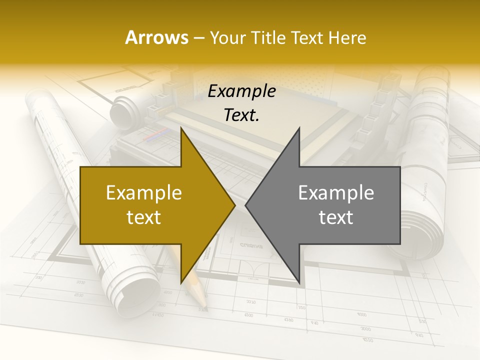 D Rendering Office Terrace PowerPoint Template