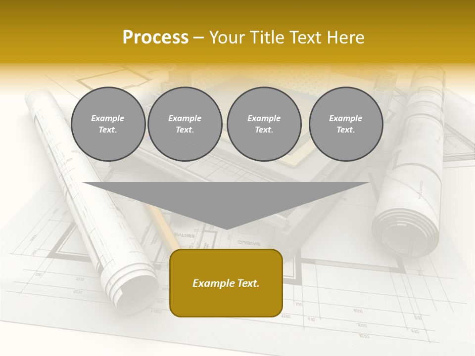 D Rendering Office Terrace PowerPoint Template