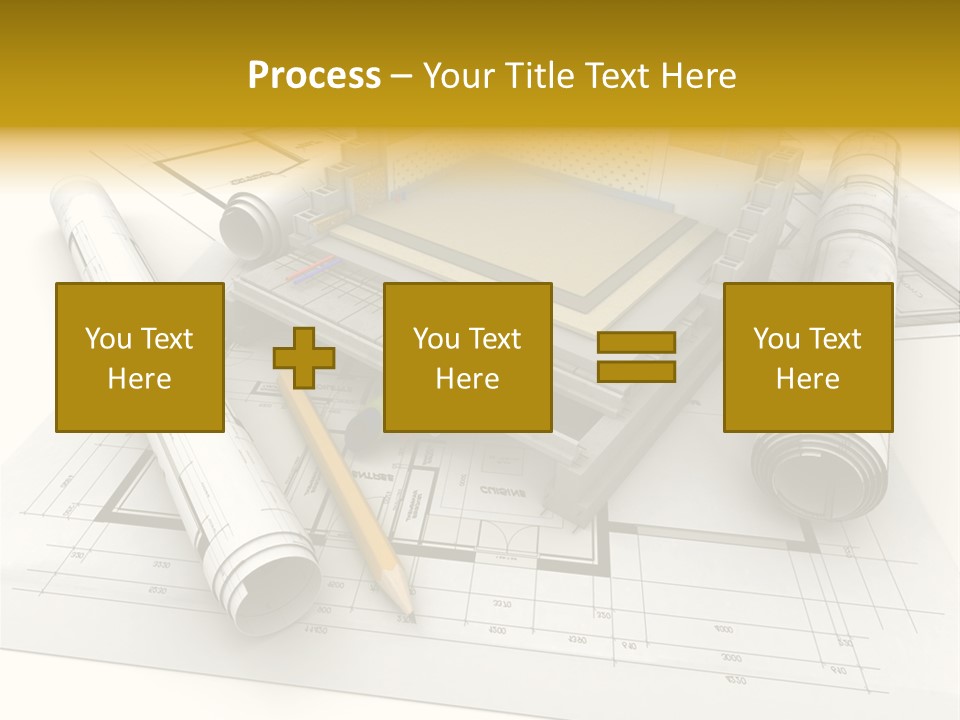 D Rendering Office Terrace PowerPoint Template