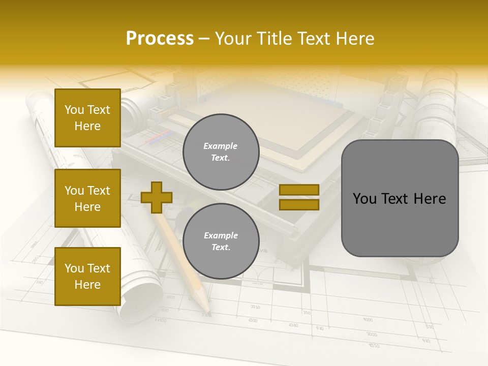 D Rendering Office Terrace PowerPoint Template