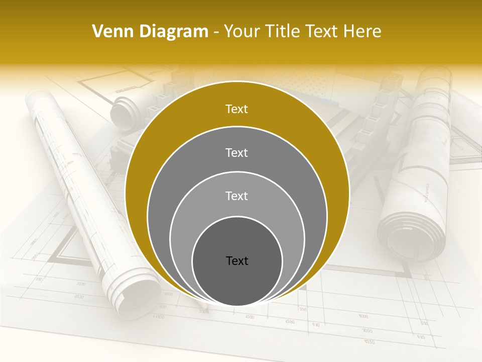 D Rendering Office Terrace PowerPoint Template