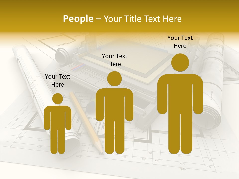 D Rendering Office Terrace PowerPoint Template