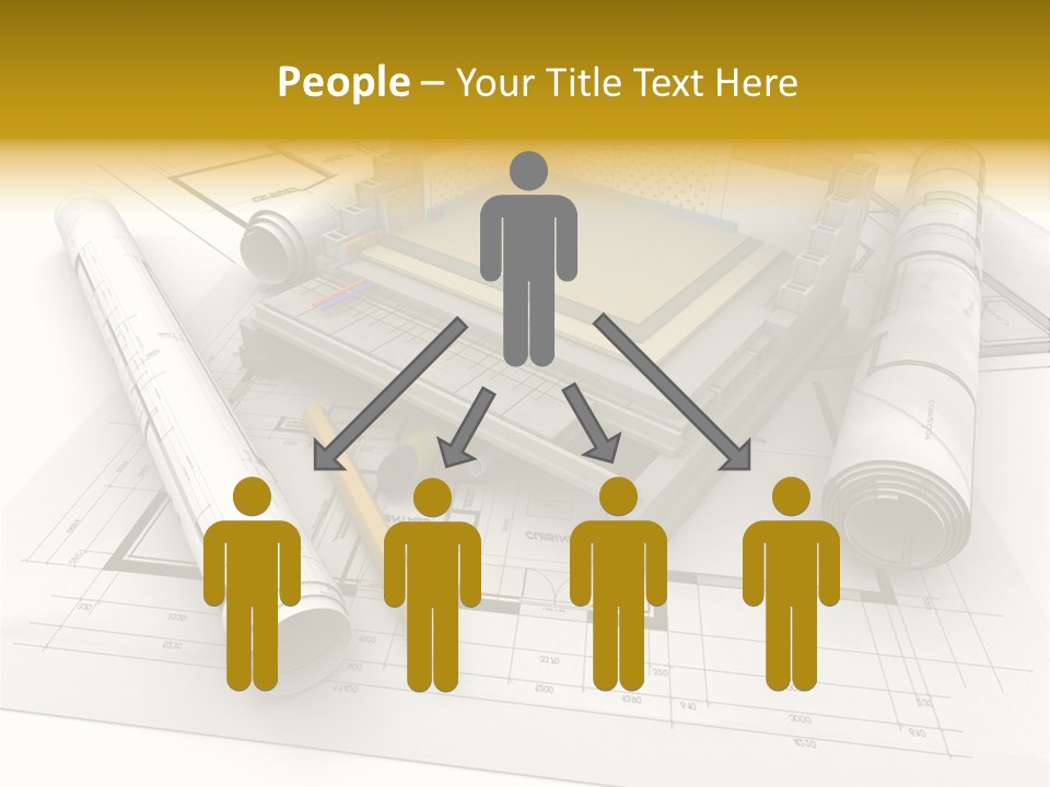 D Rendering Office Terrace PowerPoint Template