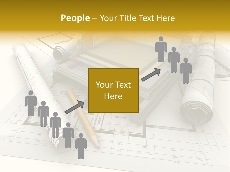 D Rendering Office Terrace PowerPoint Template