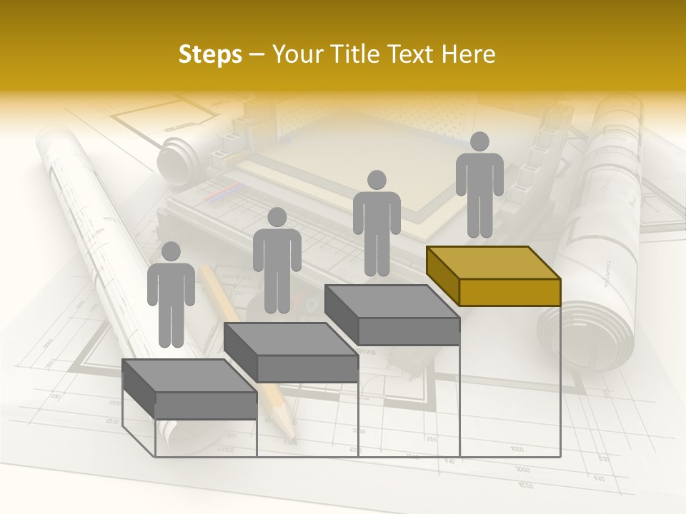 D Rendering Office Terrace PowerPoint Template
