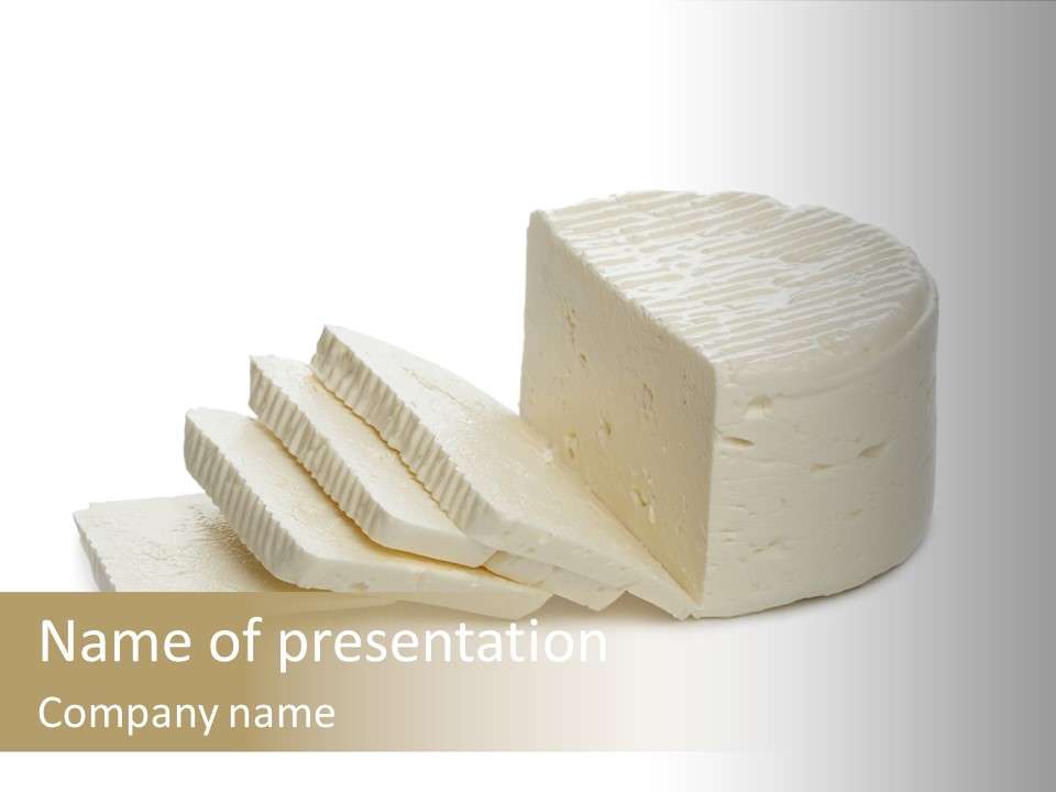 Mediterranean Ingredient White PowerPoint Template