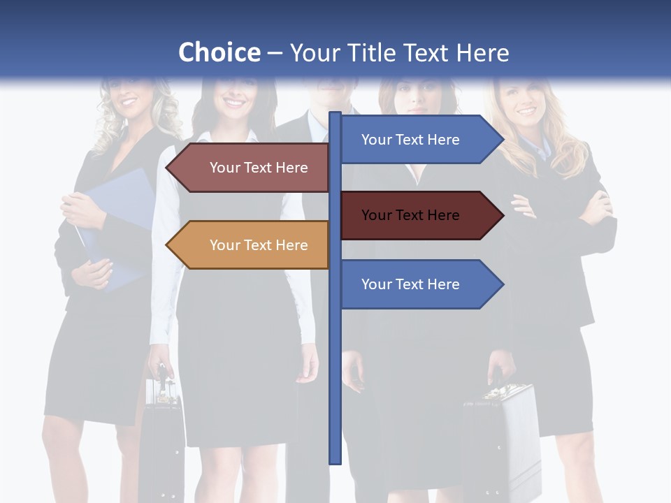 Businessman Education Employment PowerPoint Template