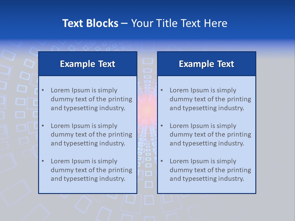 Connection Surface Element PowerPoint Template