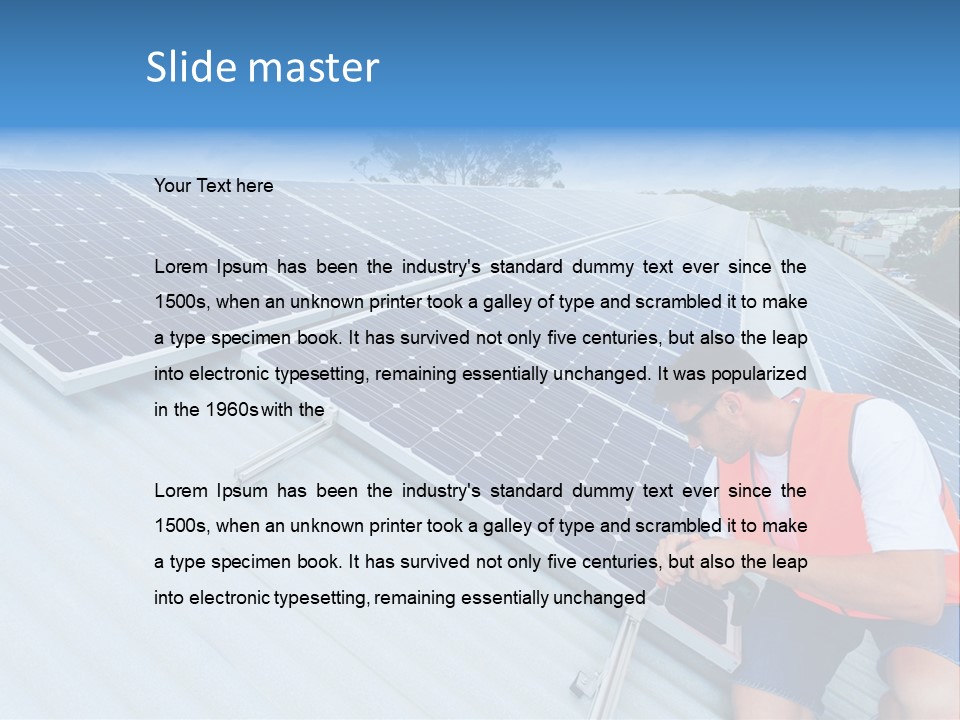 Modern Installing Business PowerPoint Template