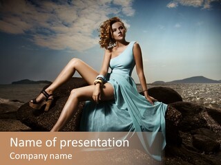 Shoe Stylish Bracelet PowerPoint Template