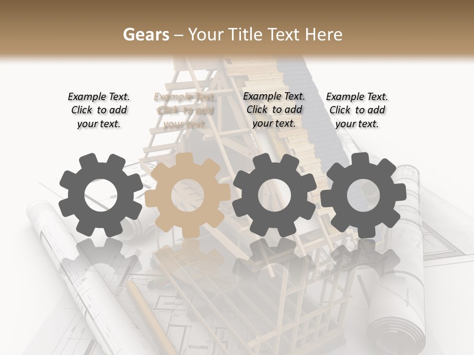Subflooring Insulation House PowerPoint Template