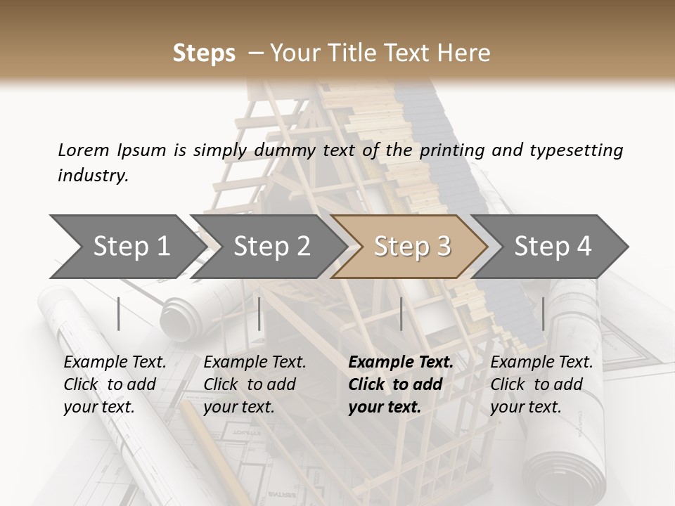 Subflooring Insulation House PowerPoint Template