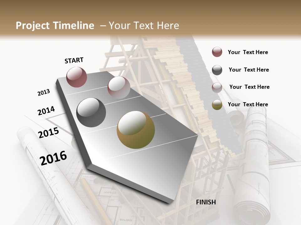 Subflooring Insulation House PowerPoint Template