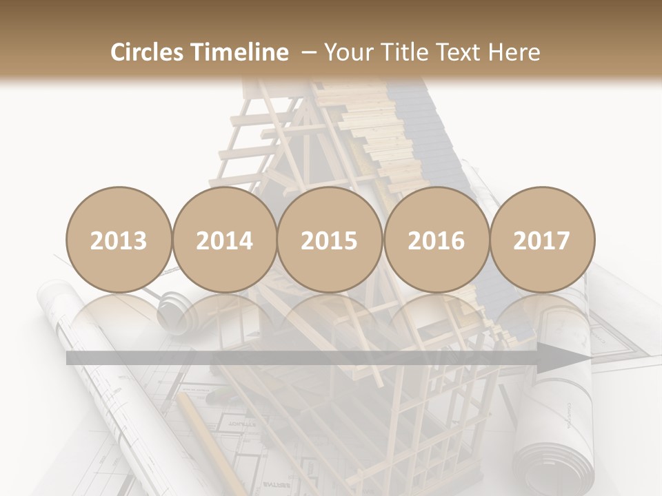 Subflooring Insulation House PowerPoint Template