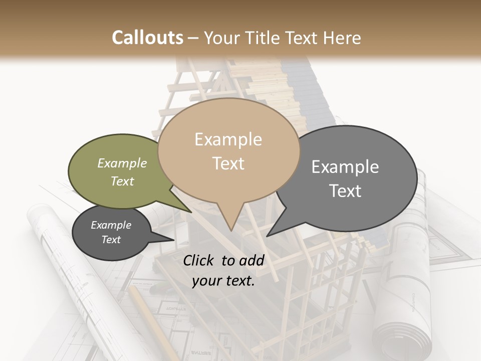 Subflooring Insulation House PowerPoint Template