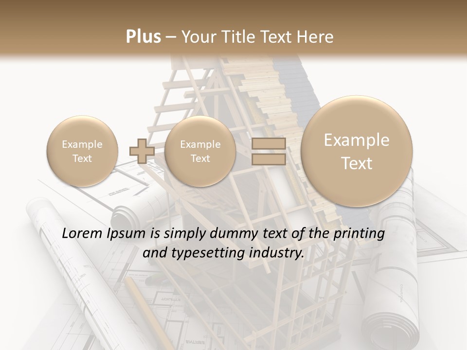 Subflooring Insulation House PowerPoint Template