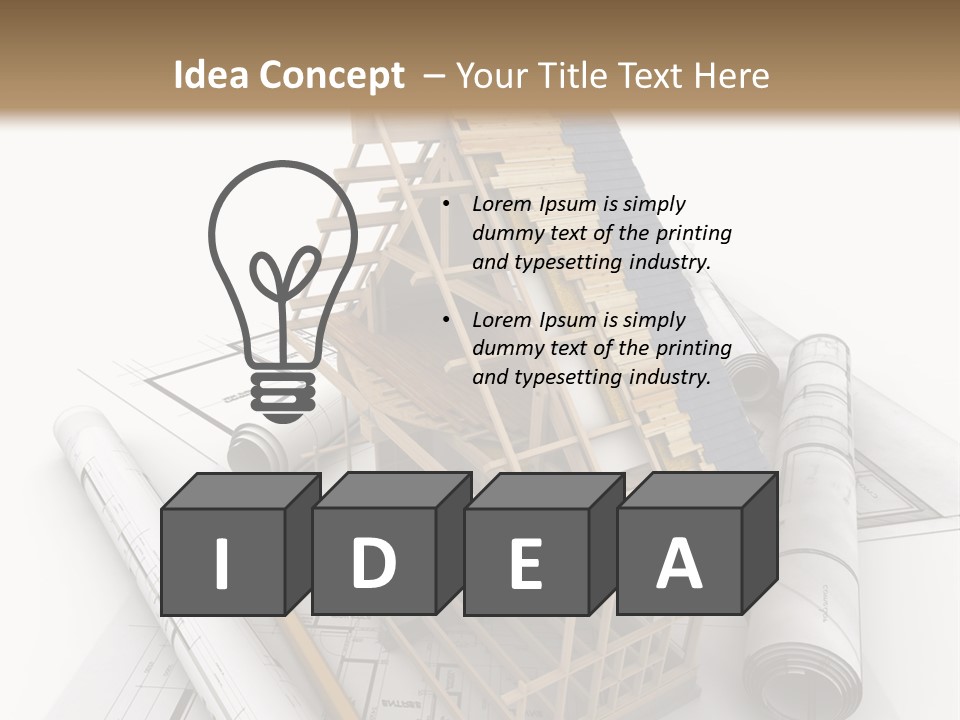 Subflooring Insulation House PowerPoint Template