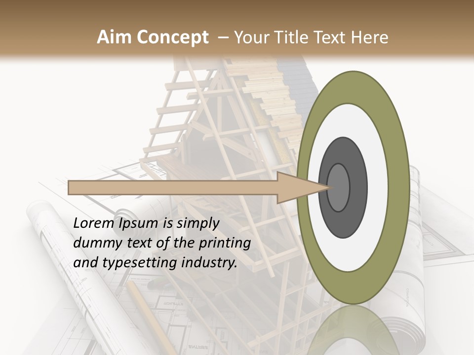 Subflooring Insulation House PowerPoint Template