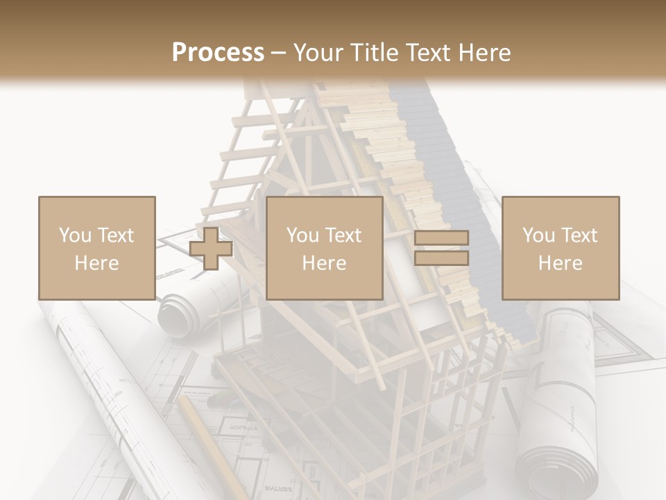 Subflooring Insulation House PowerPoint Template