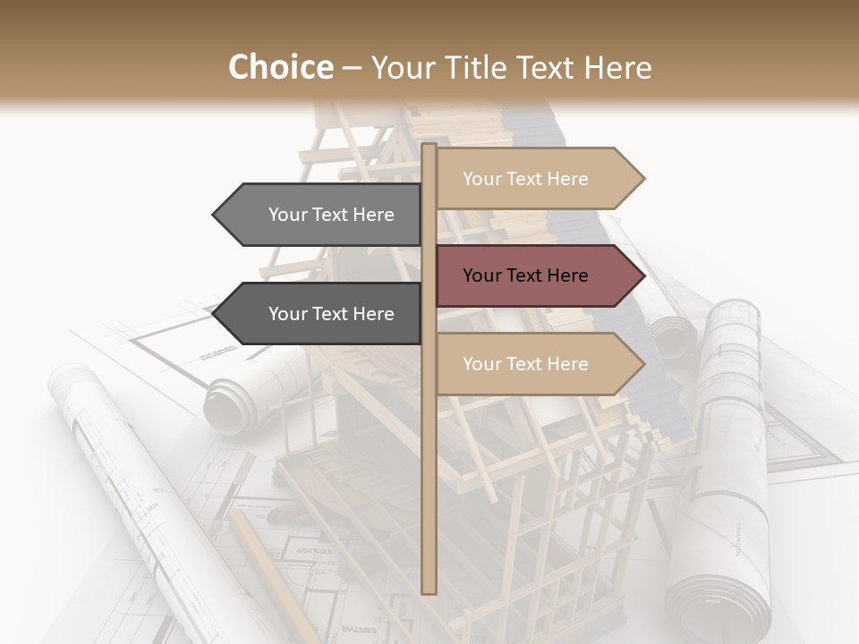Subflooring Insulation House PowerPoint Template