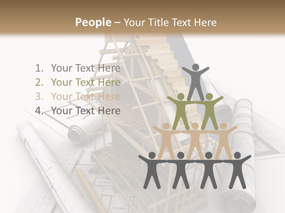 Subflooring Insulation House PowerPoint Template