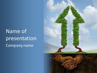 Upward Cooperation Conservation PowerPoint Template