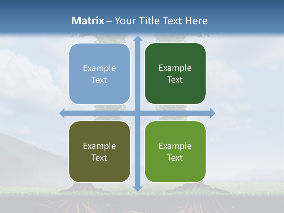 Upward Cooperation Conservation PowerPoint Template