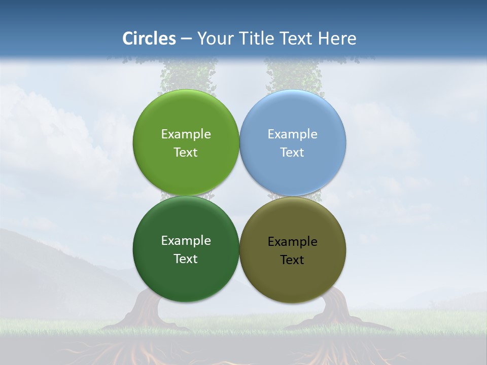Upward Cooperation Conservation PowerPoint Template