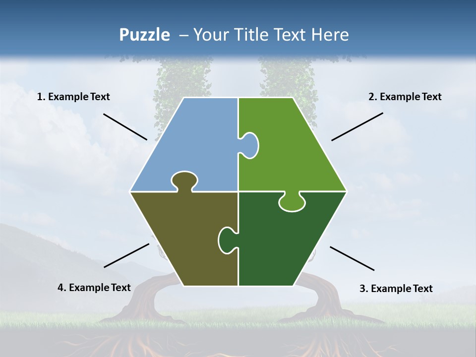 Upward Cooperation Conservation PowerPoint Template