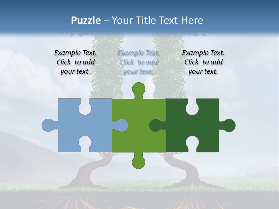 Upward Cooperation Conservation PowerPoint Template