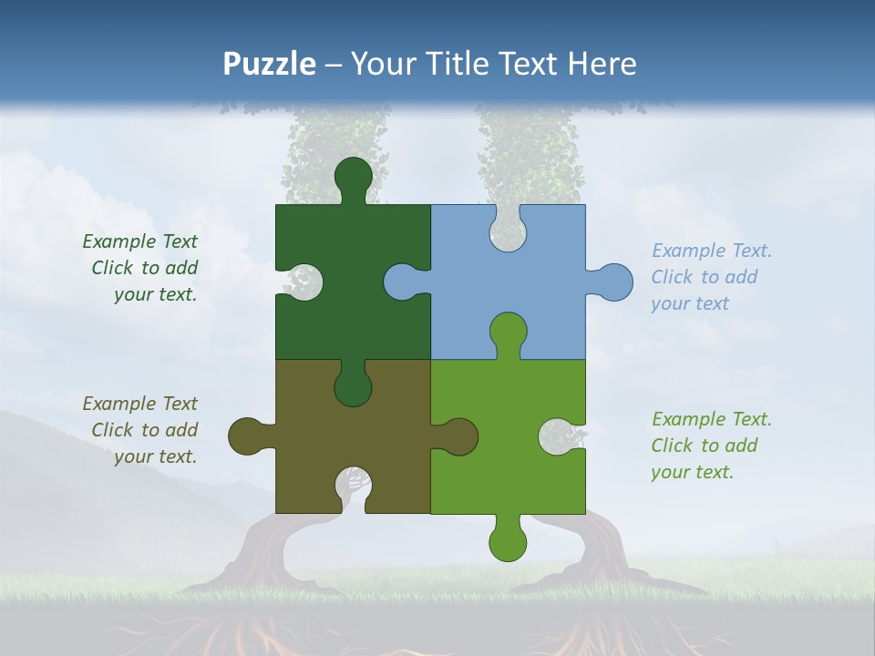 Upward Cooperation Conservation PowerPoint Template