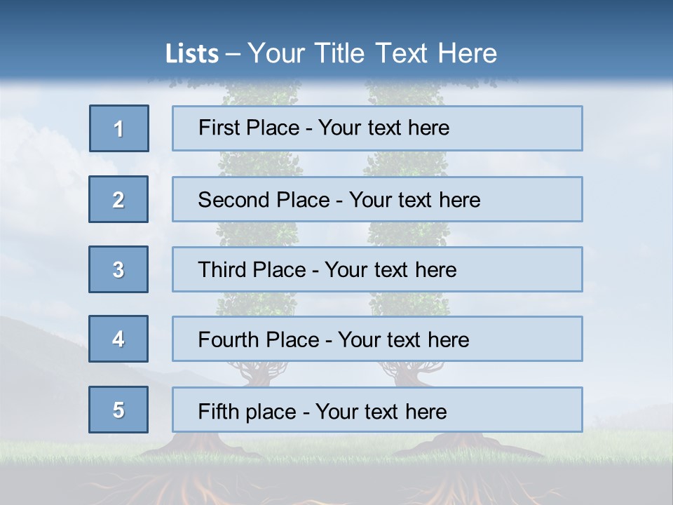 Upward Cooperation Conservation PowerPoint Template
