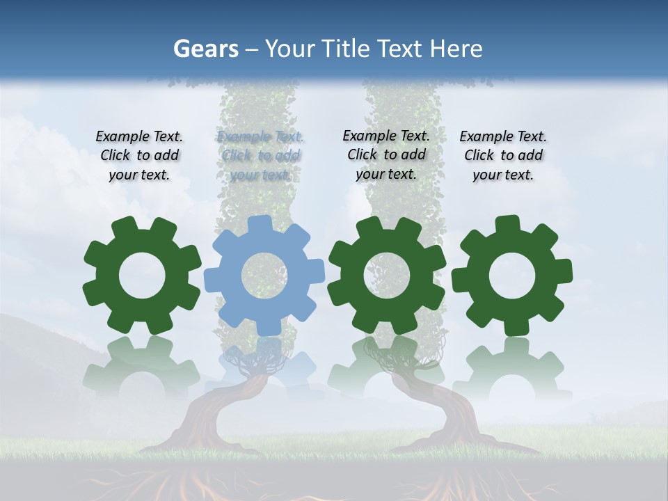 Upward Cooperation Conservation PowerPoint Template