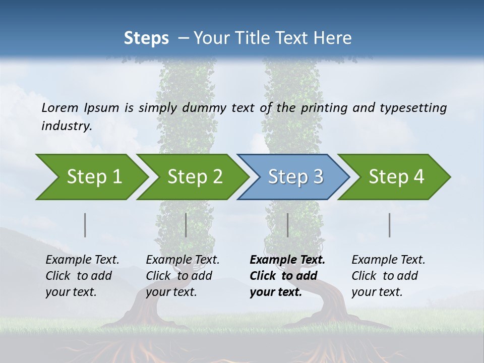 Upward Cooperation Conservation PowerPoint Template