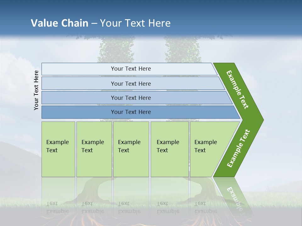 Upward Cooperation Conservation PowerPoint Template