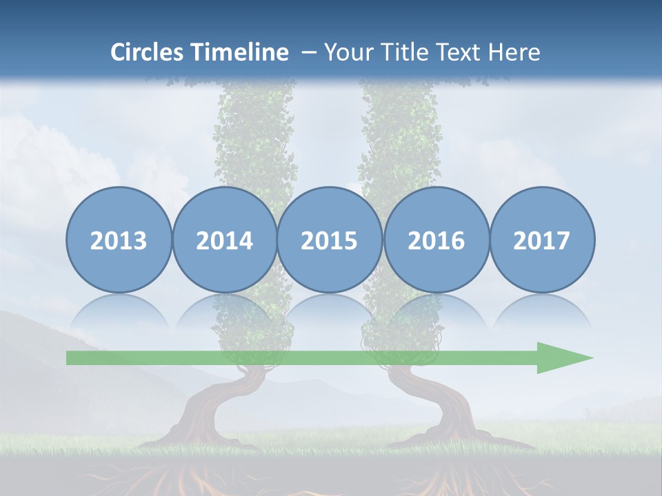 Upward Cooperation Conservation PowerPoint Template
