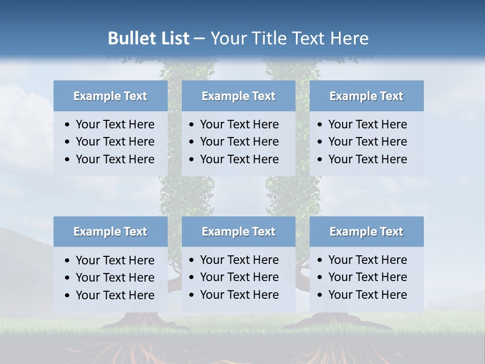 Upward Cooperation Conservation PowerPoint Template