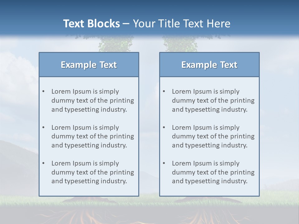 Upward Cooperation Conservation PowerPoint Template