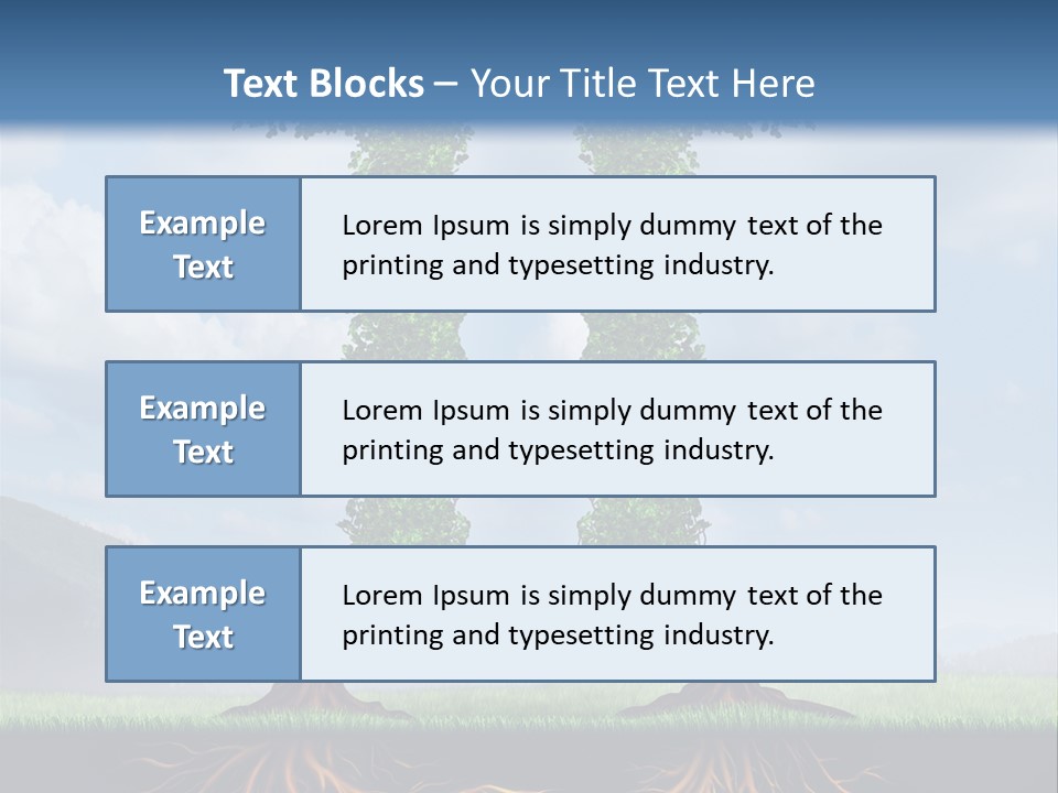 Upward Cooperation Conservation PowerPoint Template