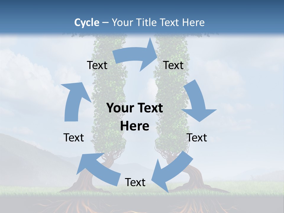 Upward Cooperation Conservation PowerPoint Template