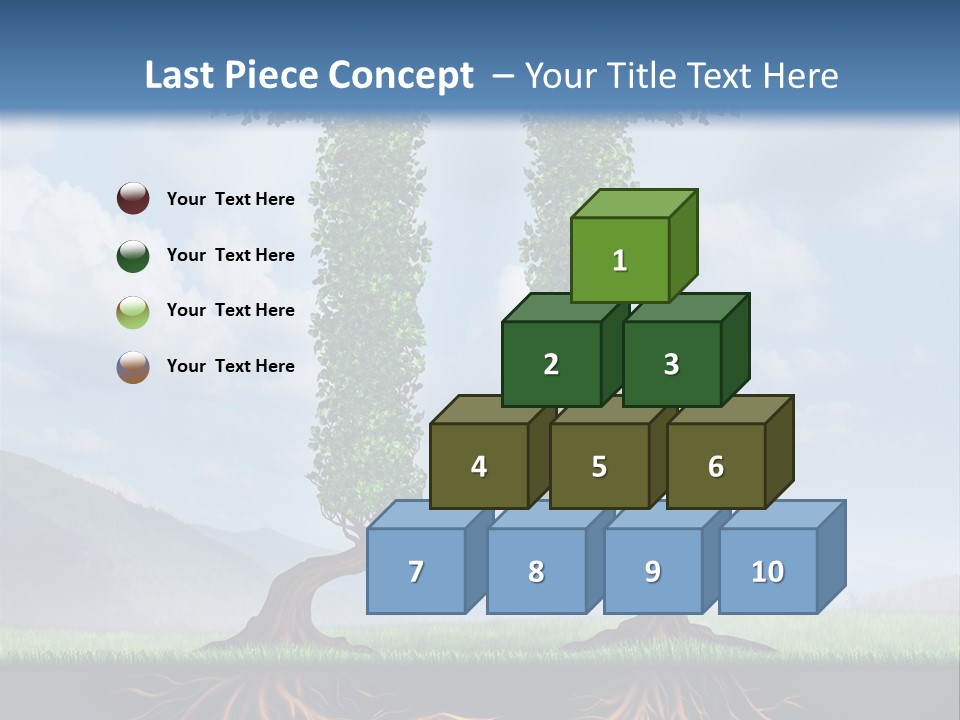 Upward Cooperation Conservation PowerPoint Template