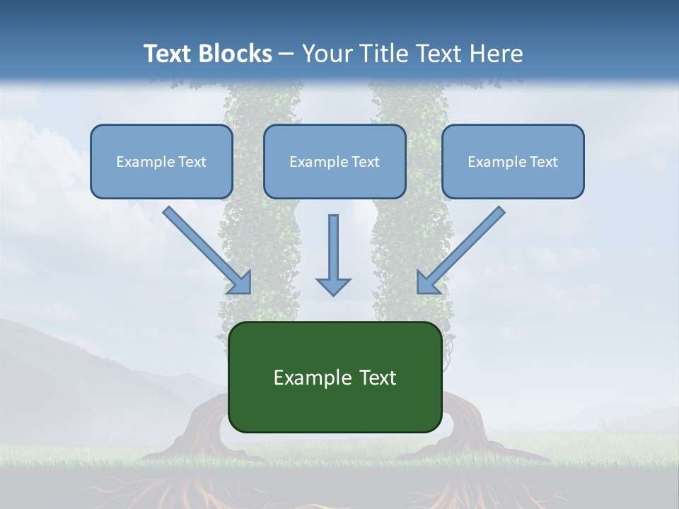 Upward Cooperation Conservation PowerPoint Template