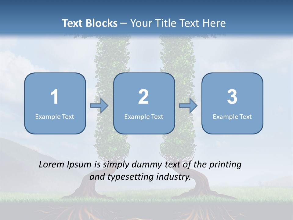 Upward Cooperation Conservation PowerPoint Template