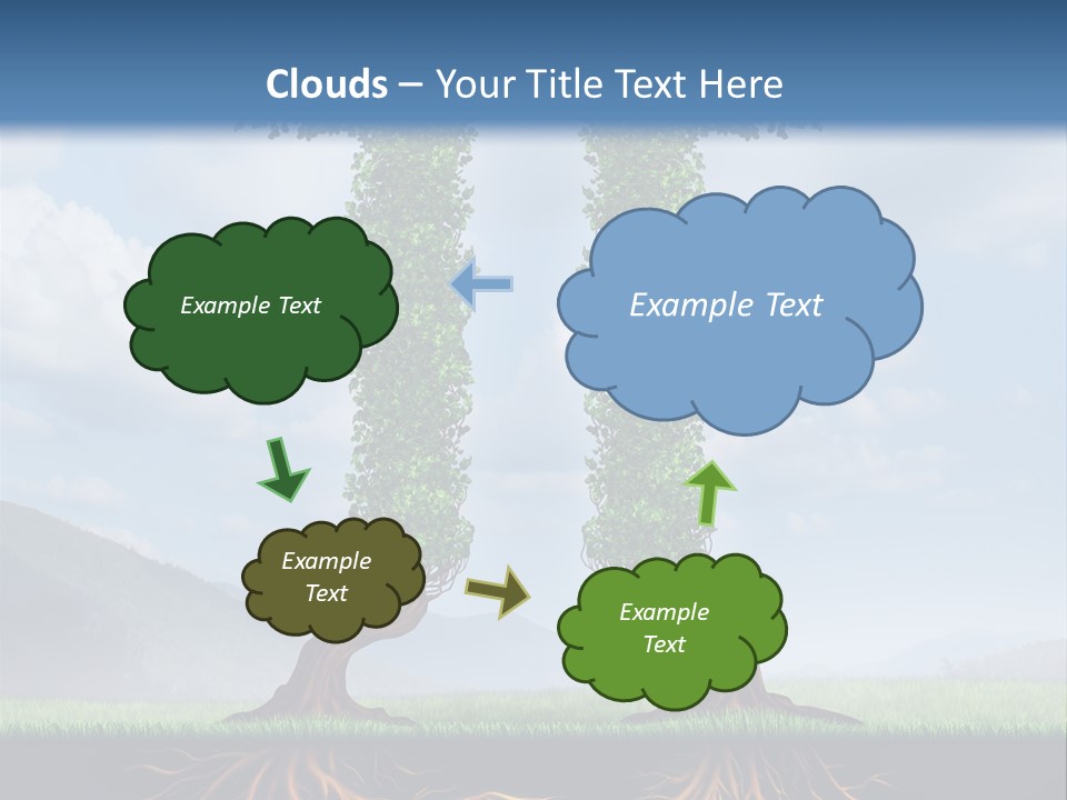 Upward Cooperation Conservation PowerPoint Template