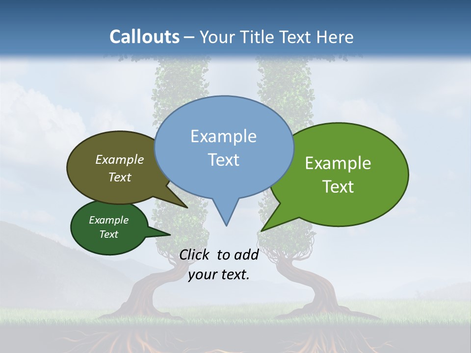 Upward Cooperation Conservation PowerPoint Template