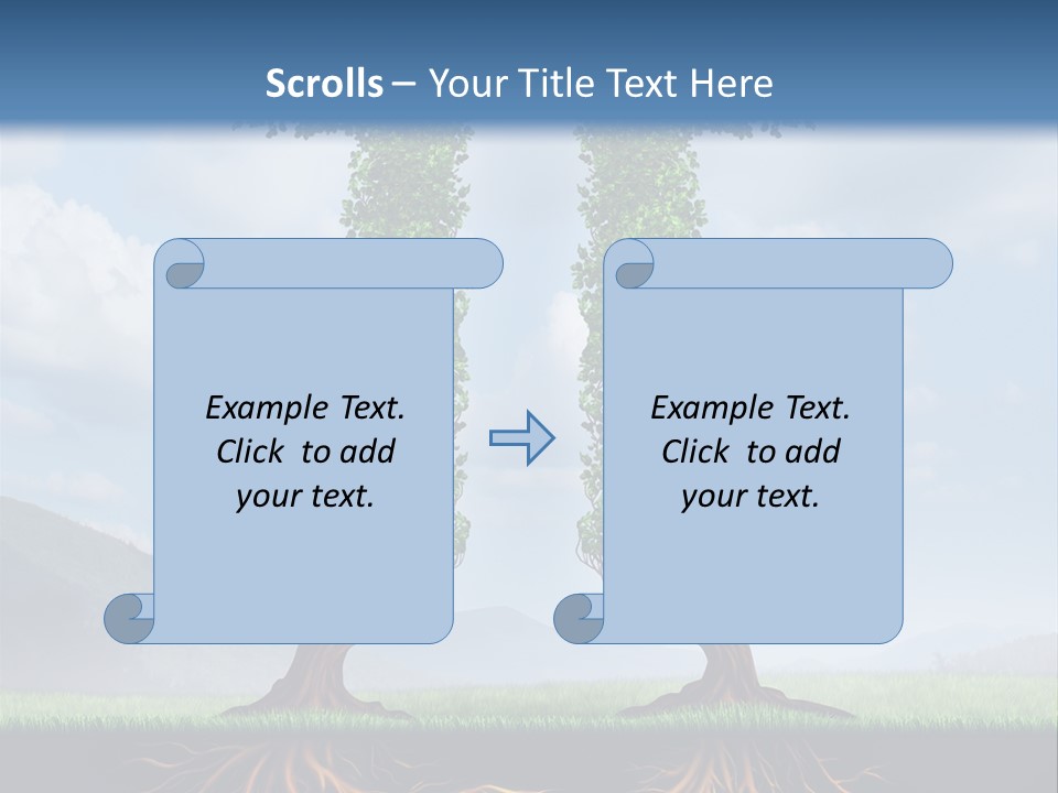 Upward Cooperation Conservation PowerPoint Template